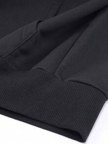 男士時尚聖誕圖案戶外露營健行休閒度假運動夾克 - 黑色 - 查看 8