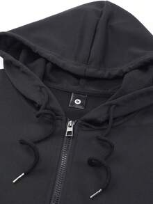 男士時尚聖誕圖案戶外露營健行休閒度假運動夾克 - 黑色 - 查看 5