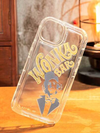 Willy Wonka and the Chocolate Factory X ROMWE حافظة هاتف ذات نمط حروف الأبجدية وصورة شخصية