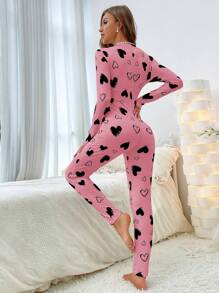 Women's Heart Printed Pajama