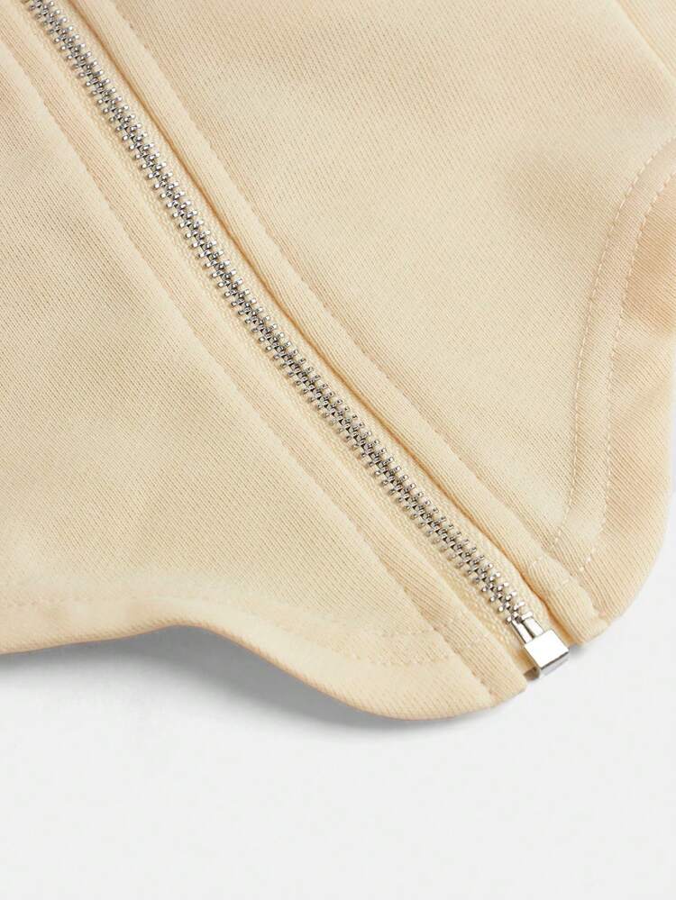 Teen Girls' Colorblock Knit Hooded Sweatshirt With Cinching Waist