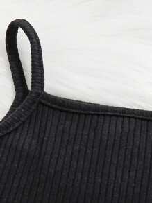 SHEIN 嬰兒女童休閒針織純色連帽外套、背心、開襠長褲3件套裝 - 彩色 - 查看 6
