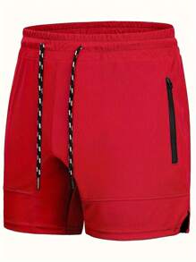 Manfinity Sport Corelite Boyfriend Style Heren Sport Shorts met Trekkoord Taille Gym Shorts
