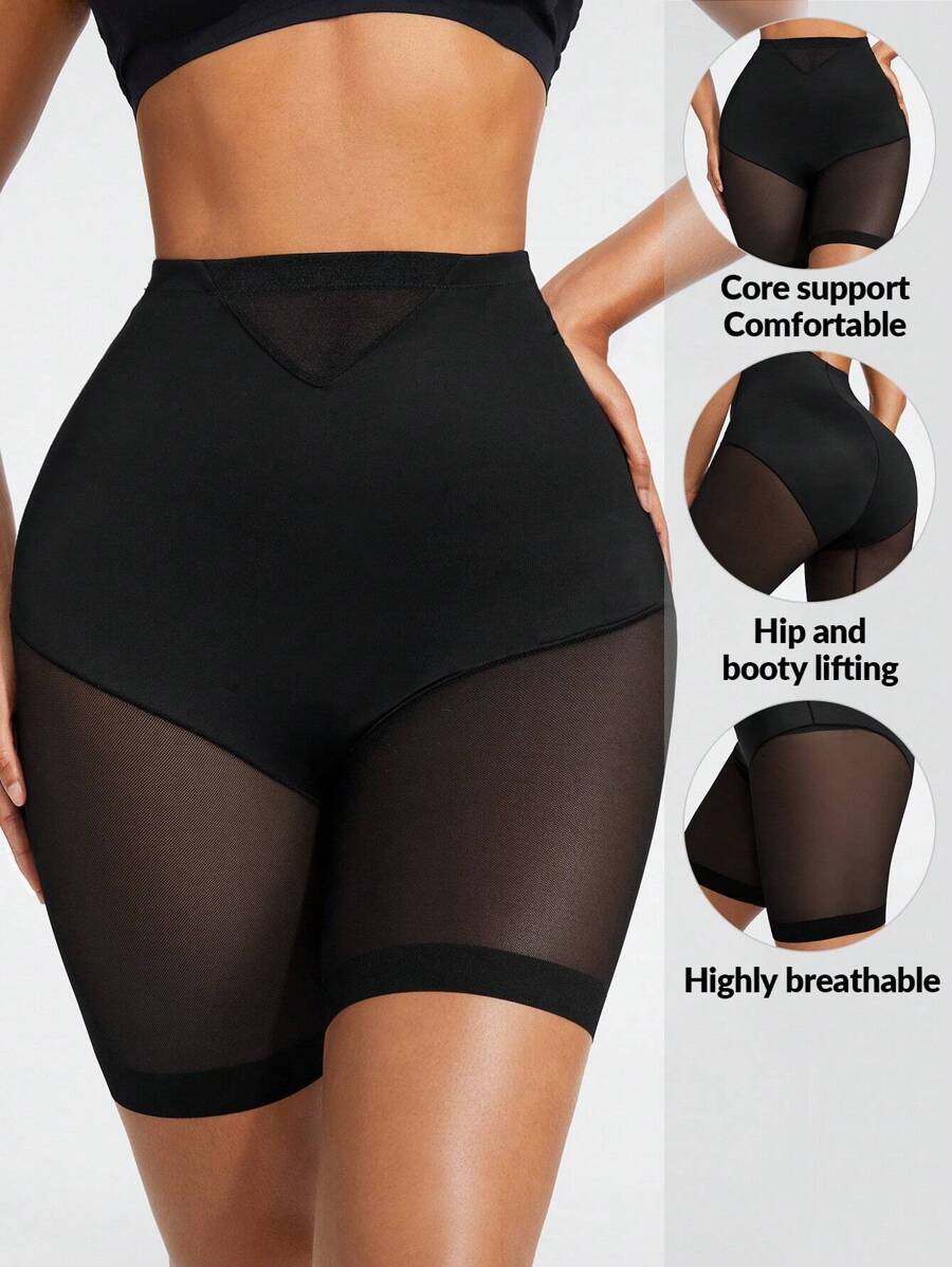 Shapelle Forme Women's Body Shaping Underwear With Sheer Mesh Panel