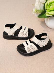 婴儿时尚运动凉鞋 - 白色 - 查看 3