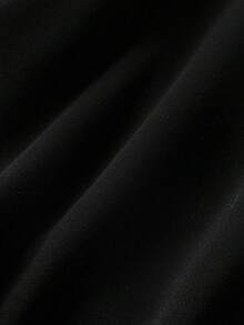 SHEIN LUNE 女款加大碼卡通印花新年酒杯圓領寬鬆運動衫 - 黑色 - 查看 3