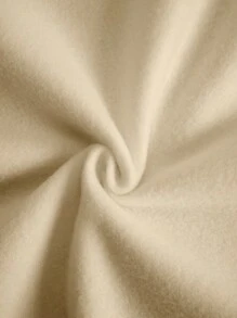 SHEIN EZwear Hooded Casual Sweatshirt With Text Print - Apricot - View 7