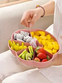 SHEIN Basic living 1個糖果收納盒,小熊掌形狀,可存儲零食,適用於外出攜帶 - 粉色 - 查看 4