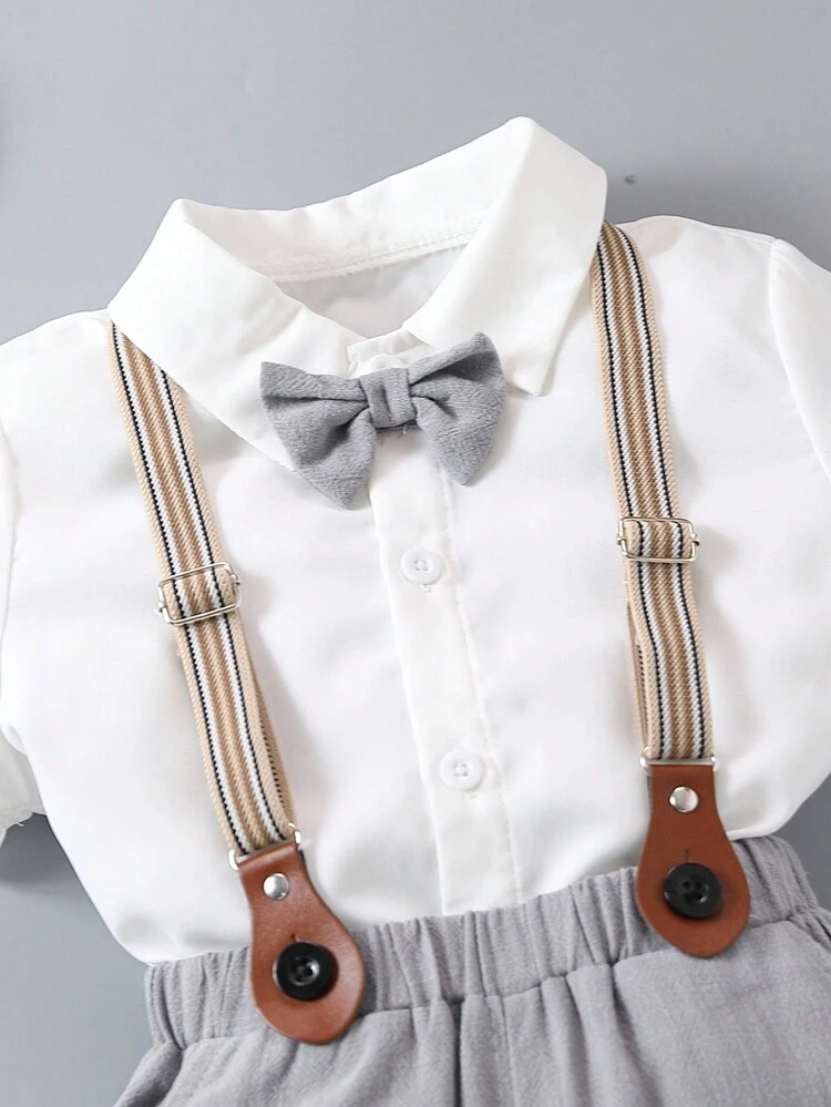 Toddler Boys' Gentleman Style Casual College Outfits 2pcs/Set