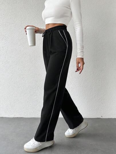 SHEIN Women's Drawstring Waist Sweatpants