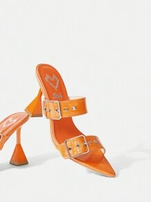 CUCCOO SZL 女性高跟涼鞋 - 橘色 - 查看 1