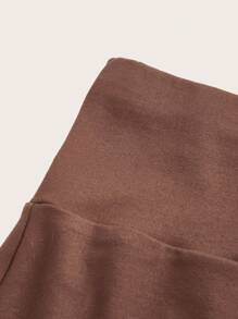 SHEIN EZwear Women's Solid Color Shorts For Base Layer