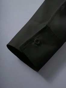 SHEIN Unity Camisa De Mangas Largas De Un Solo Color