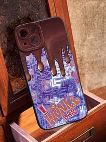 Willy Wonka and the Chocolate Factory X ROMWE Creative Alphabet Pattern Phone Case - Multicolor - View 4
