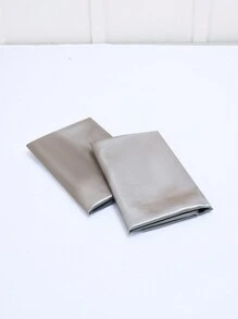 2 Vỏ Gối Màu Xám Đậm, Vỏ Gối Giường Polyester Tối Giản Cho Gia Đình - Màu xám đen - Xem 6