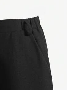 SHEIN Tween Boy Gentleman Two-Piece Suit, Black Notched Lapel Suit Jacket And Pants, Fashionable For Birthday Party, Evening Party, Performance, Wedding - Black - View 6