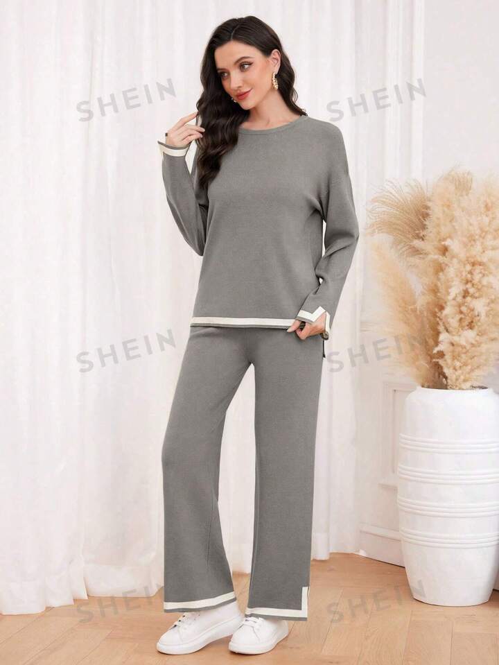 shein two piece sweater set