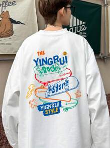 男士T恤 - 白色 - 查看 1