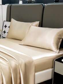 緞面枕套套裝 - 香檳色 - 查看 2