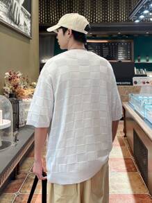 Manfinity Hypemode Men'S Solid Knitwear Sweater - White - View 2