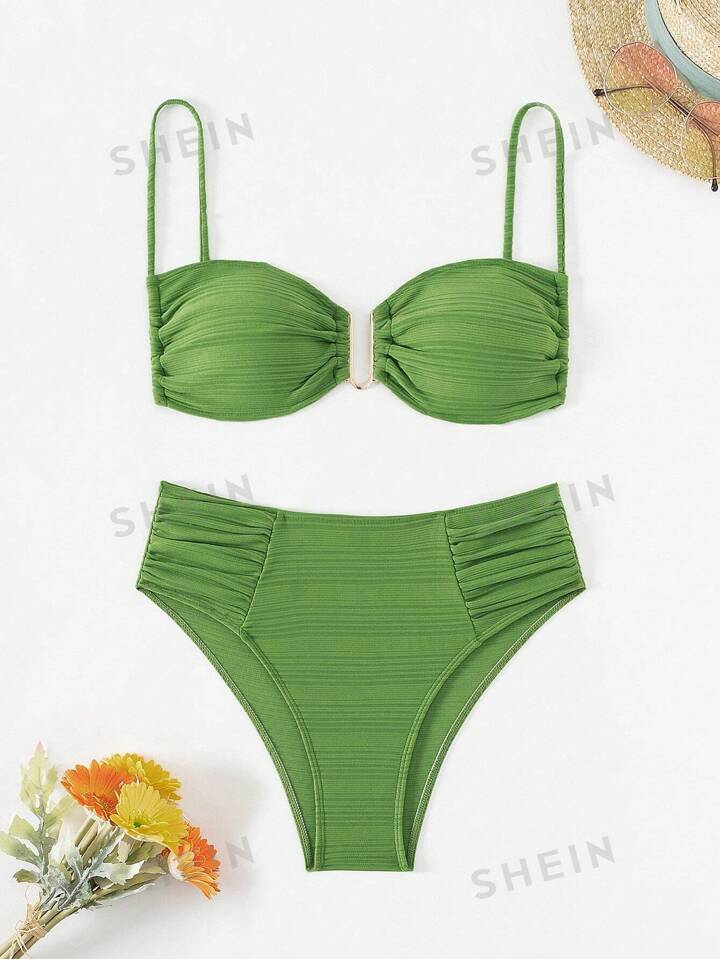 Shein green bikini store