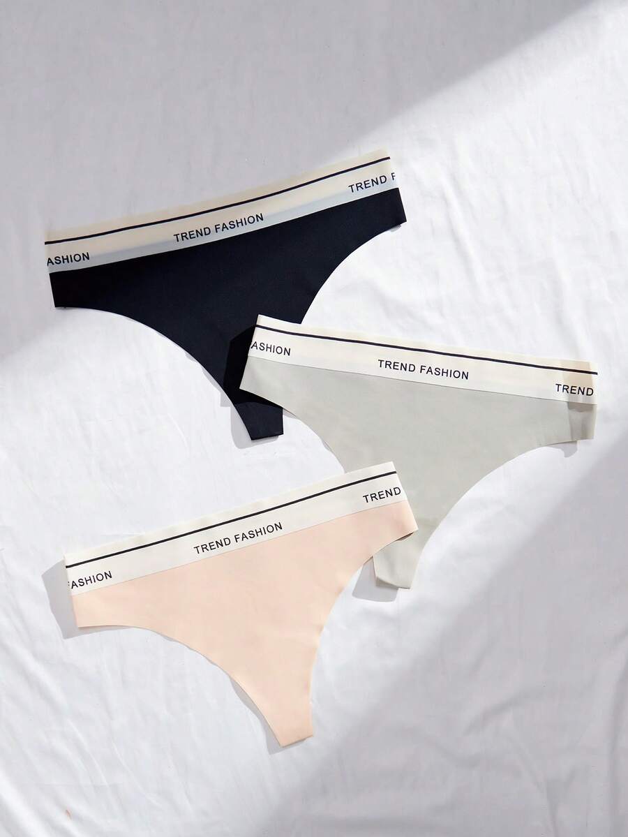 Yoga 3 Cái/bộ Quần Lót Nữ Thư Dây Dệt Hoa Quần Lót Thể Thao - Nhiều màu - Xem 1