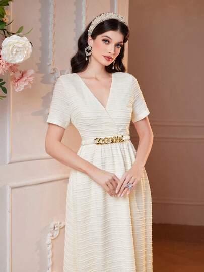 Modelyn Vestido de mujer con cinturón, vestido elegante de fiesta de noche, vestidos de noche largos