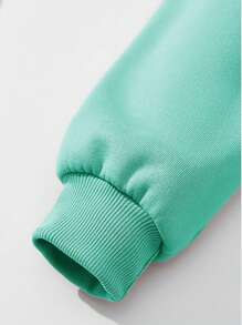 INAWLY Women's Solid Color Drawstring Hoodie And Sweatpants Set Fall Cloth For Women