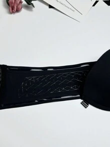 Women's Front Closure Strapless Bra - Black - View 4