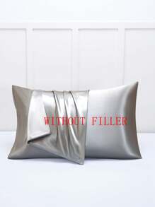 2 Vỏ Gối Màu Xám Đậm, Vỏ Gối Giường Polyester Tối Giản Cho Gia Đình - Màu xám đen - Xem 3