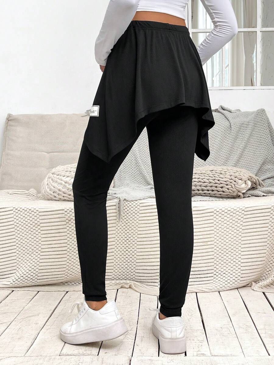 SHEIN Maternity Adjustable Waist 2-In-1 Leggings