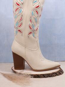 SHUZIA Women'S Mid-Calf Boots Mother's Day Present - Beige - View 5