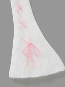 Sweetina Short Split Hem Sweater With Flared Sleeves - White - View 10