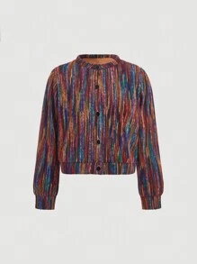 SHEIN MOD Của phụ nữ Đứng cổ áo Nhuộm buộc Áo khoác - Màu Đỏ Sâu - Xem 1