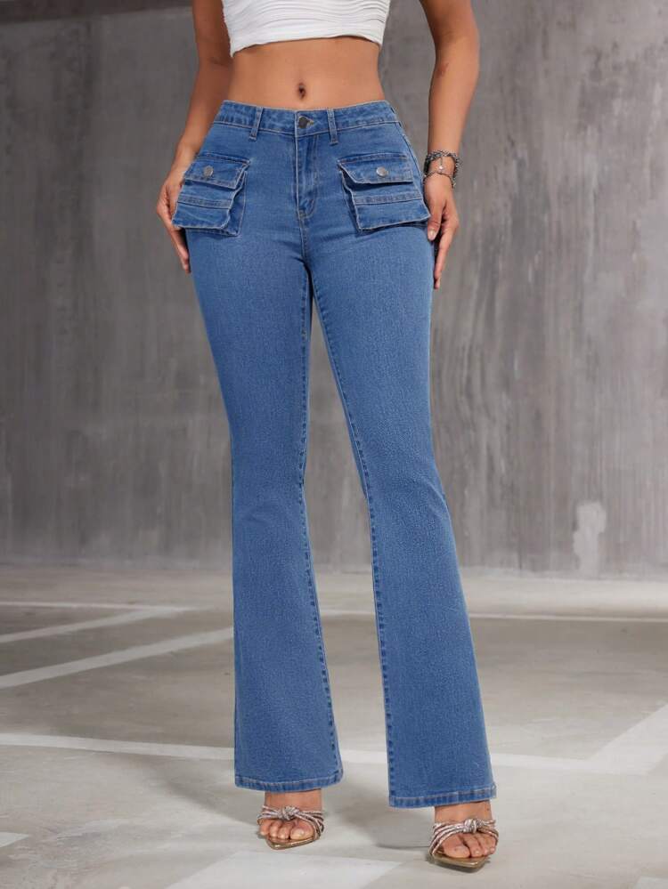 Women'S Flared Denim Pants