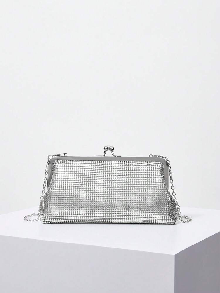 METALLIC CHAINMAIL CLUTCH