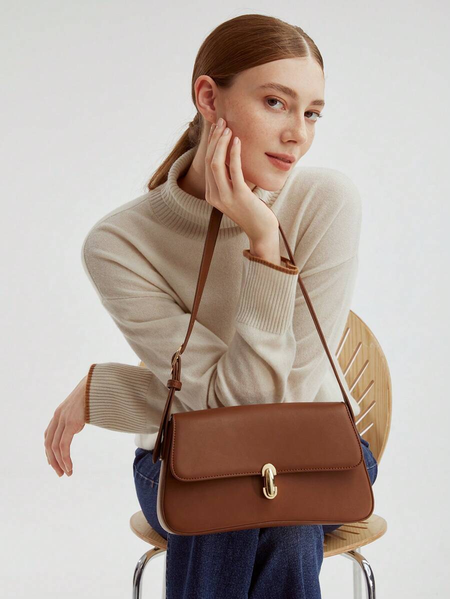 MOTF PREMIUM MINIMALIST CASUAL SHOULDER BAG, COMMUTE, BUSINESS CASUAL WOMAN BAG PERFECT FOR OFFICE BUSINESS AND WORK