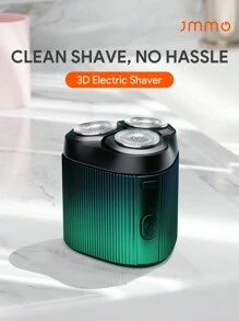 JMMO Afeitadora eléctrica para hombres, afeitadora eléctrica inalámbrica y mini para hombres, IPX6 resistente al agua, recargable, afeitadoras eléctricas con limpieza rápida para uso en seco y húmedo, regalos de Navidad para hombres, artículos esenciales para otoño e invierno, artículos indispensables para acampadas y vacaciones - Verde Oscuro - Ver 1