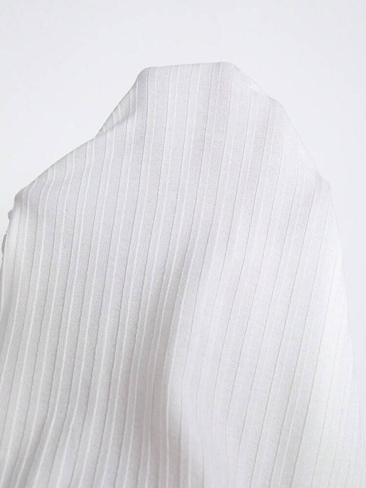 Women's Sweetheart Neck Ribbed Long Sleeve T-Shirt