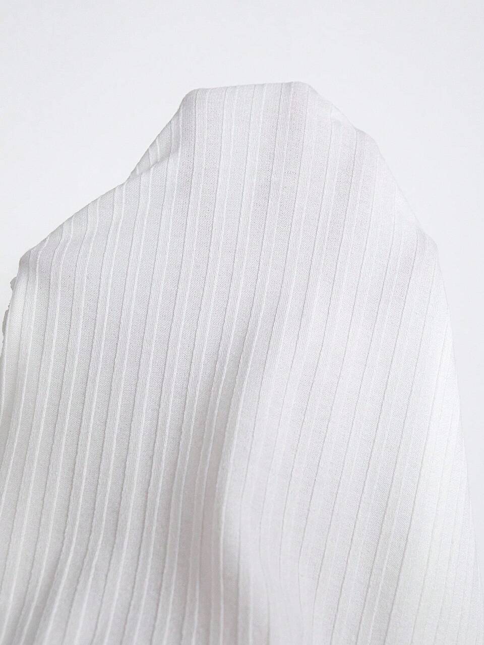 Women's Sweetheart Neck Ribbed Long Sleeve T-Shirt