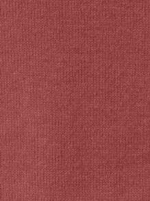 SHEIN LUNE Của phụ nữ Tay áo lồng đèn Áo len Với Raglan - Đỏ - Xem 7