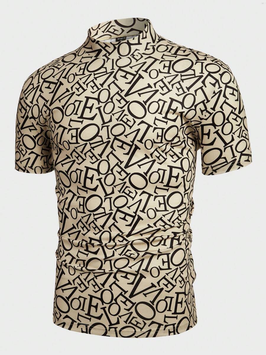 Manfinity VCAY Nam Ngắn tay Áo thun Với In thư - Nhiều màu - Xem 1