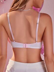 SHEIN Women's Heart-Shaped Adhesive Bra - Multicolor - View 2