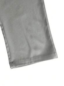 Manfinity Quần dài dây rút màu trơn dáng rộng cho nam - Màu Xám nhạt - Xem 3