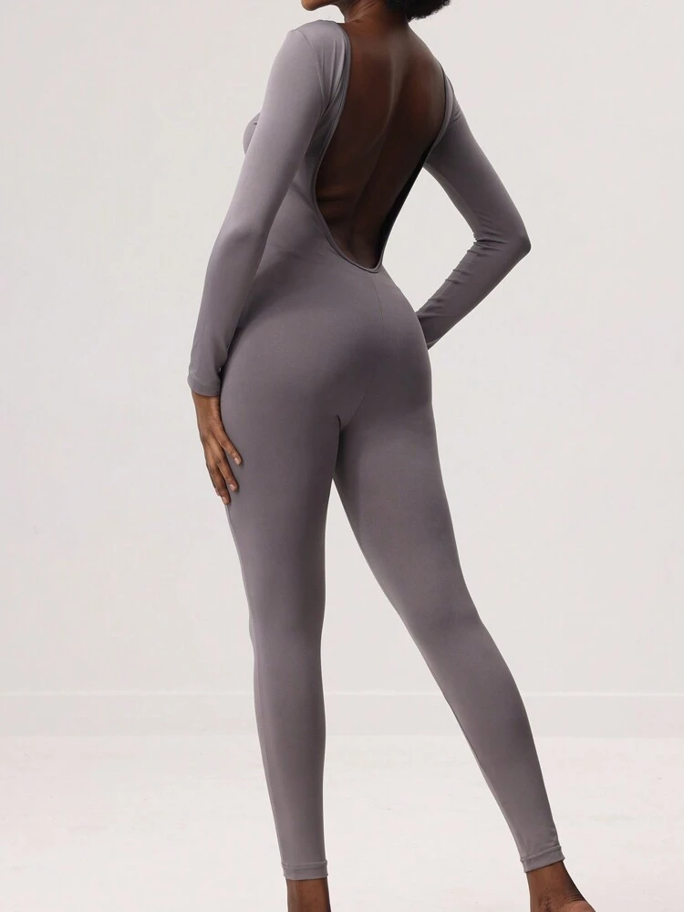 Women's Backless Tight Jumpsuit Fall Cloth For Women