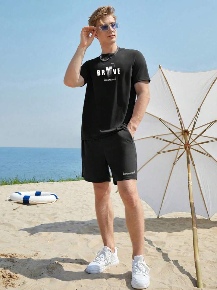 Manfinity Chillmode 半袖tシャツ 短パン セットアップ 男性用
