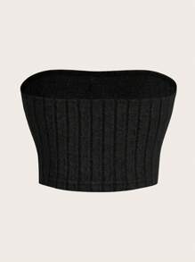 CovetEZ 3入組大尺寸拼接束腰筒上衣,帶肋紋細節