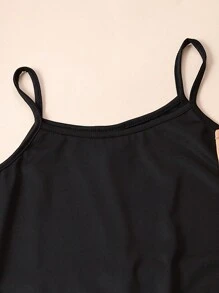 SHEIN 3入組青少年女孩連身褲,基礎款休閒背心長褲 - 彩色 - 查看 3