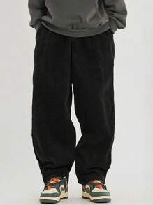 Manfinity Hypemode Pantalónes De Pana Sueltos Para Hombres