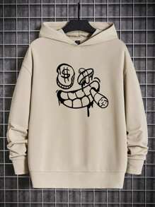 Manfinity EMRG Men's Extra Oversized Printed Hoodie Sweatshirt
